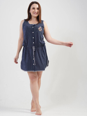 Купить Халат без рукав на пуговицах  VIENETTA 2010621404 в Украина в Lingerie.ua - Одяг для дому та відпочинку, Фото 1