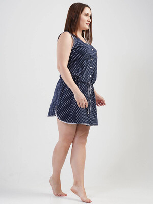 Купить Халат без рукав на пуговицах  VIENETTA 2010621404 в Украина в Lingerie.ua - Одяг для дому та відпочинку, Фото 2