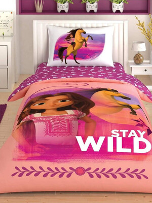 Купить Односпальный комплект постельного белья ТАС Disney Spirit Stay Wild с простыней на резинке в Украина в Lingerie.ua - Одяг для дому та відпочинку, Фото 1