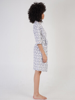 Купить Хлопковый халат с карманами VIENETTA 2122517601 в Украина в Lingerie.ua - Одяг для дому та відпочинку, Фото 4