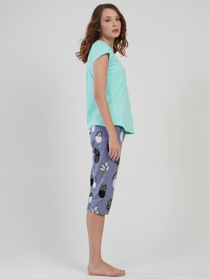 Купить Хлопковый комплект с капри VIENETTA 1100633374 в Украина в Lingerie.ua - Одяг для дому та відпочинку, Фото 3