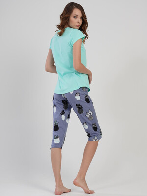 Купить Хлопковый комплект с капри VIENETTA 1100633374 в Украина в Lingerie.ua - Одяг для дому та відпочинку, Фото 4