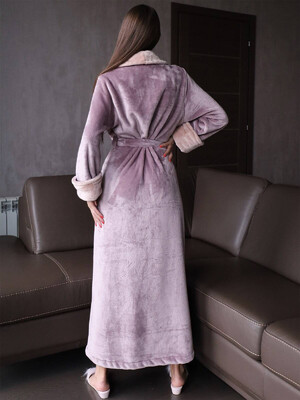 Купить Теплый халат из велсофта большие размеры LINGERIE 170281 в Украина в Lingerie.ua - Одяг для дому та відпочинку, Фото 16