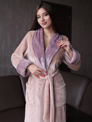 Купить Теплый халат из велсофта большие размеры LINGERIE 170281 в Украина в Lingerie.ua - Одяг для дому та відпочинку, Фото 14