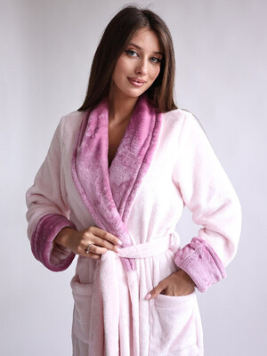 Купить Теплый халат из велсофта большие размеры LINGERIE 170281 в Украина в Lingerie.ua - Одяг для дому та відпочинку, Фото 17