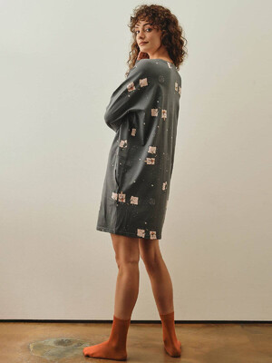 Купить Хлопковая туника с длинным рукавом HAYS 27258 в Украина в Lingerie.ua - Одяг для дому та відпочинку, Фото 2