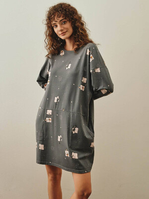 Купить Хлопковая туника с длинным рукавом HAYS 27258 в Украина в Lingerie.ua - Одяг для дому та відпочинку, Фото 14