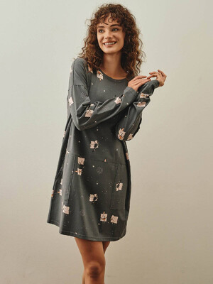 Купить Хлопковая туника с длинным рукавом HAYS 27258 в Украина в Lingerie.ua - Одяг для дому та відпочинку, Фото 9