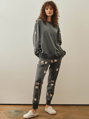 Купить Хлопковая пижама с длинным рукавом и брюками HAYS 27257 в Украина в Lingerie.ua - Одяг для дому та відпочинку, Фото 1