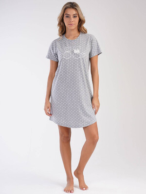 Купить Хлопковая туника с коротким рукавом VIENETTA 3031930451 в Украина в Lingerie.ua - Одяг для дому та відпочинку, Фото 3