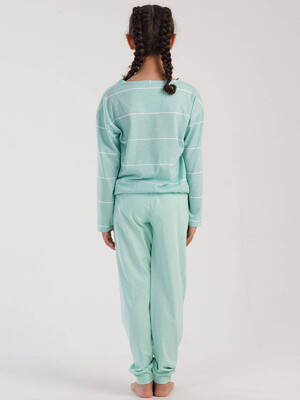 Купить Хлопковая пижама с длинным рукавом VIENETTA 3031221737 в Украина в Lingerie.ua - Одяг для дому та відпочинку, Фото 2