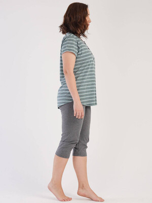 Купить Хлопковый комплект с бриджами VIENETTA 212553 0000  в Украина в Lingerie.ua - Одяг для дому та відпочинку, Фото 2