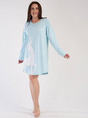 Хлопковая туника с длинным рукавом VIENETTA 3031300000