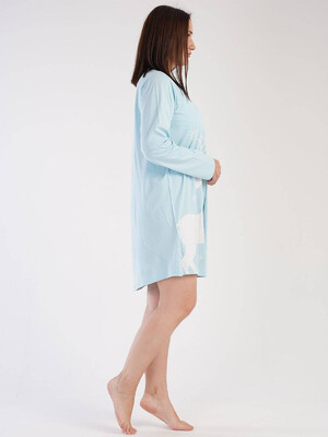 Купить Хлопковая туника с длинным рукавом VIENETTA 3031300000 в Украина в Lingerie.ua - Одяг для дому та відпочинку, Фото 5