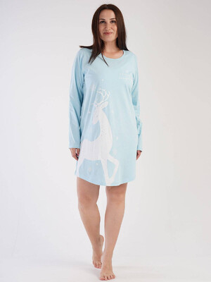 Купить Хлопковая туника с длинным рукавом VIENETTA 3031300000 в Украина в Lingerie.ua - Одяг для дому та відпочинку, Фото 6