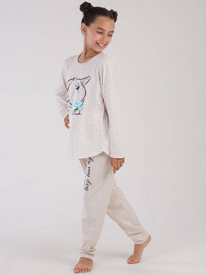 Купить Хлопковая пижама с длинным рукавом VIENETTA 3032330000 в Украина в Lingerie.ua - Одяг для дому та відпочинку, Фото 2