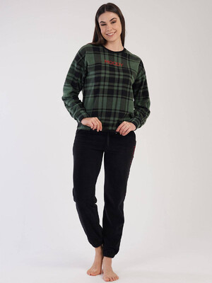 Купить Флисовый домашний костюм VIENETTA 3030190357 свiтшот клiтина в Украина в Lingerie.ua - Одяг для дому та відпочинку, Фото 3