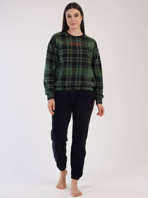 Купить Флисовый домашний костюм VIENETTA 3030190357 свiтшот клiтина в Украина в Lingerie.ua - Одяг для дому та відпочинку, Фото 4