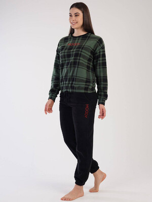 Купить Флисовый домашний костюм VIENETTA 3030190357 свiтшот клiтина в Украина в Lingerie.ua - Одяг для дому та відпочинку, Фото 7