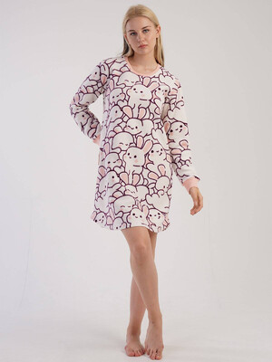 Купить Флисовая теплая домашняя туника VIENETTA 3052090274 в Украина в Lingerie.ua - Одяг для дому та відпочинку, Видео