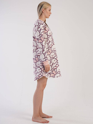 Купить Флисовая теплая домашняя туника VIENETTA 3052090274 в Украина в Lingerie.ua - Одяг для дому та відпочинку, Фото 2