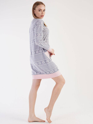 Купить Флисовая туника с зимним принтом VIENETTA 3030293972 в Украина в Lingerie.ua - Одяг для дому та відпочинку, Фото 5