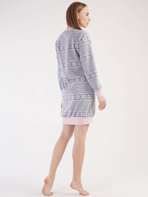 Купить Флисовая туника с зимним принтом VIENETTA 3030293972 в Украина в Lingerie.ua - Одяг для дому та відпочинку, Фото 6