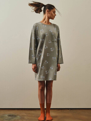 Купить Хлопковая туника с длинным рукавом HAYS 27431 в Украина в Lingerie.ua - Одяг для дому та відпочинку, Фото 2