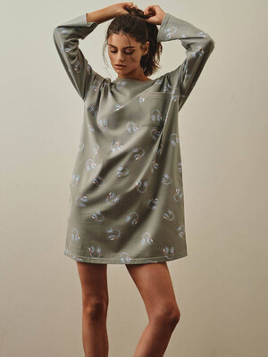 Купить Хлопковая туника с длинным рукавом HAYS 27431 в Украина в Lingerie.ua - Одяг для дому та відпочинку, Фото 4