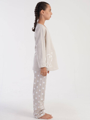 Купить Байковая пижама с длинным рукавом VIENETTA KIDS 3032581379 в Украина в Lingerie.ua - Одяг для дому та відпочинку, Фото 3