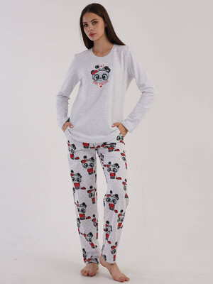 Купить Байковая пижама с брюками VIENETTA 3032490417 в Украина в Lingerie.ua - Одяг для дому та відпочинку, Фото 4