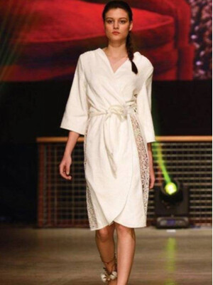 Купить Бамбуковый халат с вышивкой MAISON D'OR Felissia в Украина