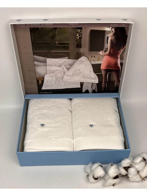 Купить Набор махровых полотенец MAISON D`OR Soft Hearts  в Украина в Lingerie.ua - Одяг для дому та відпочинку, Фото 3