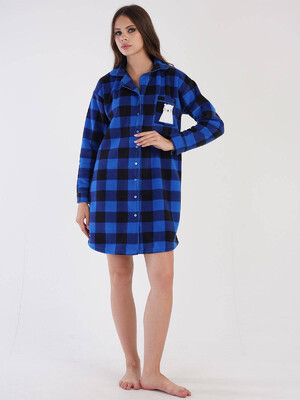 Купить Флисовый халат на пуговицах VIENETTA 3031620271 в Украина в Lingerie.ua - Одяг для дому та відпочинку, Фото 1