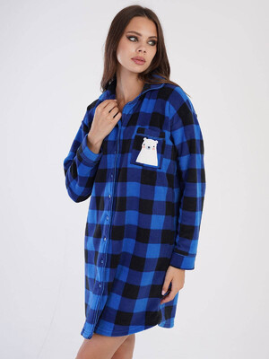 Купить Флисовый халат на пуговицах VIENETTA 3031620271 в Украина в Lingerie.ua - Одяг для дому та відпочинку, Фото 6