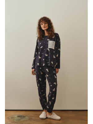 Купить Хлопковый комплект с длинным рукавом HAYS 27188 в Украина в Lingerie.ua - Одяг для дому та відпочинку, Фото 1