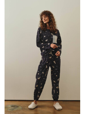 Купить Хлопковый комплект с длинным рукавом HAYS 27188 в Украина в Lingerie.ua - Одяг для дому та відпочинку, Фото 9