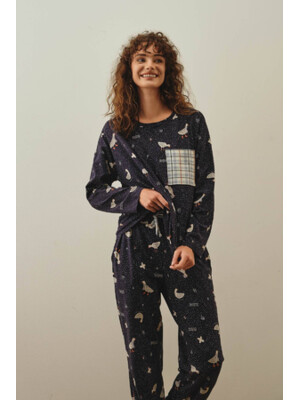 Купить Хлопковый комплект с длинным рукавом HAYS 27188 в Украина в Lingerie.ua - Одяг для дому та відпочинку, Фото 7