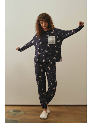 Купить Хлопковый комплект с длинным рукавом HAYS 27188 в Украина в Lingerie.ua - Одяг для дому та відпочинку, Фото 6