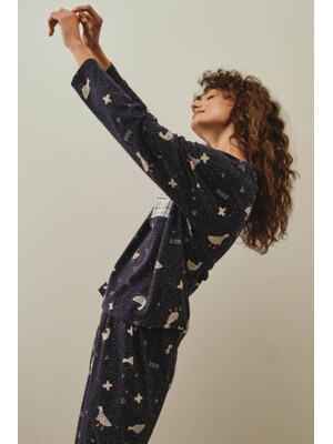 Купить Хлопковый комплект с длинным рукавом HAYS 27188 в Украина в Lingerie.ua - Одяг для дому та відпочинку, Фото 5