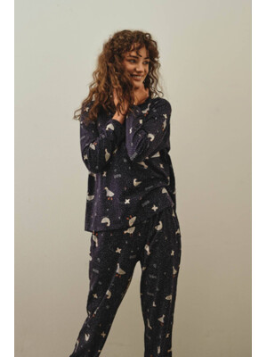 Купить Хлопковый комплект с длинным рукавом HAYS 27188 в Украина в Lingerie.ua - Одяг для дому та відпочинку, Фото 4