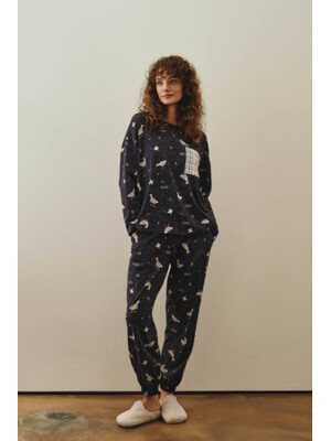 Купить Хлопковый комплект с длинным рукавом HAYS 27188 в Украина в Lingerie.ua - Одяг для дому та відпочинку, Фото 3