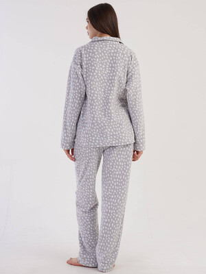 Купить Флисовая пижама женская на пуговицах VIENETTA 3030572640 в Украина в Lingerie.ua - Одяг для дому та відпочинку, Фото 2