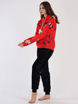 Купить Теплый костюм из велсофта с капюшоном VIENETTA 3052150232 в Украина в Lingerie.ua - Одяг для дому та відпочинку, Фото 7