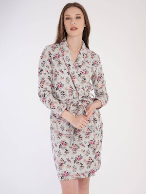 Купить Хлопковый халат с длинным рукавом VIENETTA 3031000099 в Украина в Lingerie.ua - Одяг для дому та відпочинку, Фото 2