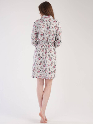 Купить Хлопковый халат с длинным рукавом VIENETTA 3031000099 в Украина в Lingerie.ua - Одяг для дому та відпочинку, Фото 4