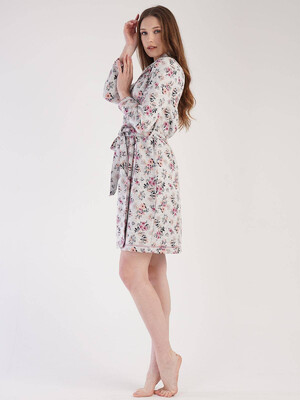 Купить Хлопковый халат с длинным рукавом VIENETTA 3031000099 в Украина в Lingerie.ua - Одяг для дому та відпочинку, Фото 5