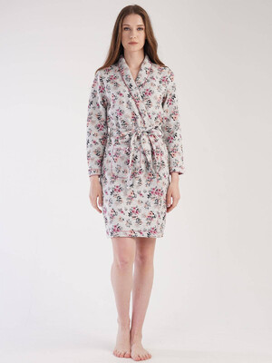 Купить Хлопковый халат с длинным рукавом VIENETTA 3031000099 в Украина в Lingerie.ua - Одяг для дому та відпочинку, Фото 6