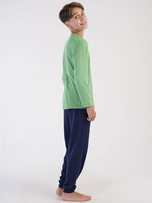 Купить Хлопковый комплект с длинным рукавом VIENETTA KIDS 3050820000 в Украина в Lingerie.ua - Одяг для дому та відпочинку, Фото 2