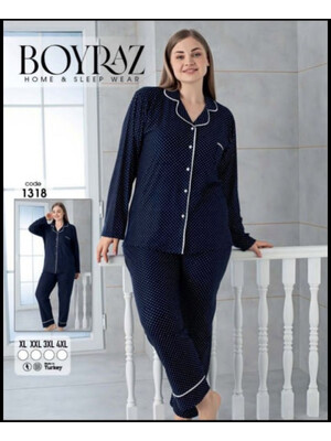 Купить К-т плюс кашемір L BOYRAZ 1309 1315 1318 1320 класична на гудзиках в Украина в Lingerie.ua - Одяг для дому та відпочинку, Фото 1